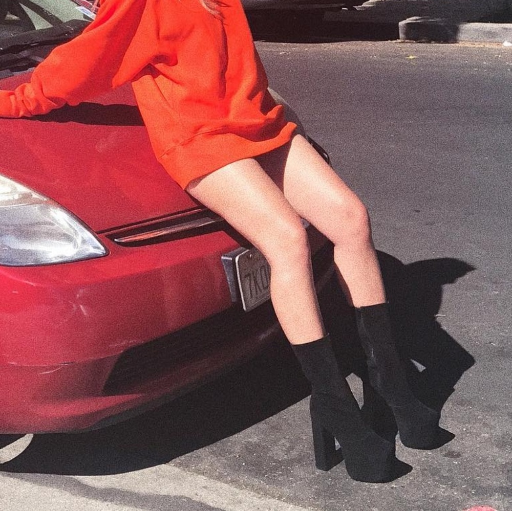 𝙇𝙖𝙨𝙩 𝙎𝙞𝙯 9 🖤Round Toe Platform Chunky Bt - Picture 4 of 9